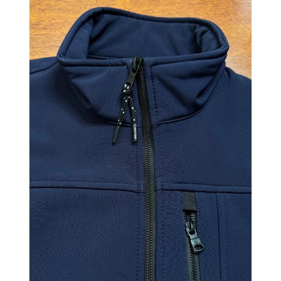CALVIN KLEIN WATER RESISTANT FULL ZIP JACKET MEN SIZE S BLUE - Picture 3 of 12